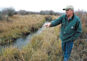 Bruce Rehwinkel at Hamilton slough.