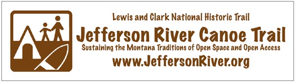 Jefferson River Canoe Trail Banner.
