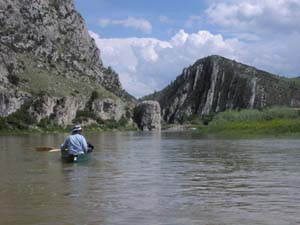 Cliffs near Sappington, Jefferson River, MT.