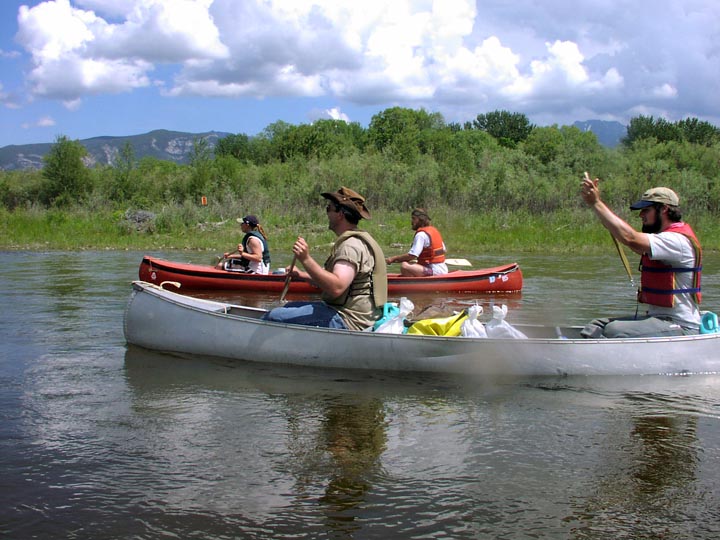 Canoeing the Jefferson River.